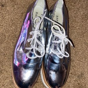 The shoes are used but still in good condition and too small for me.